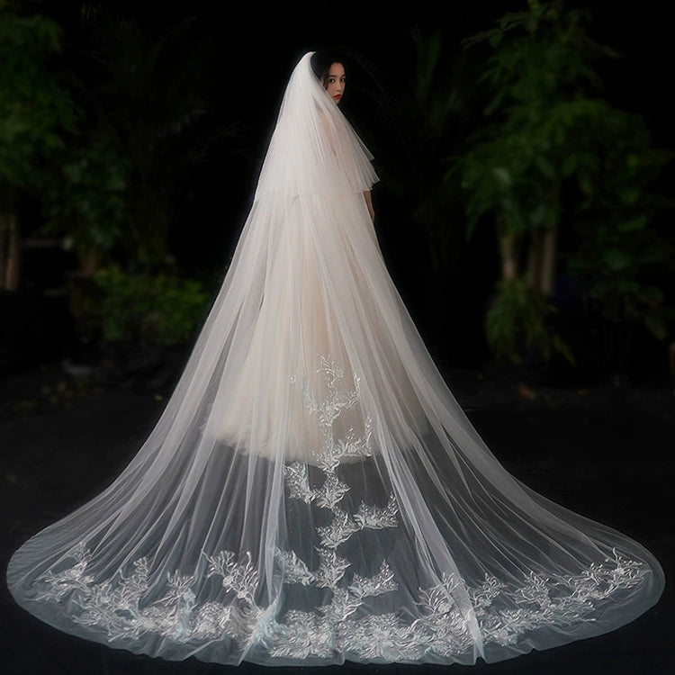 Bride Wedding Long Big Tailing Veil