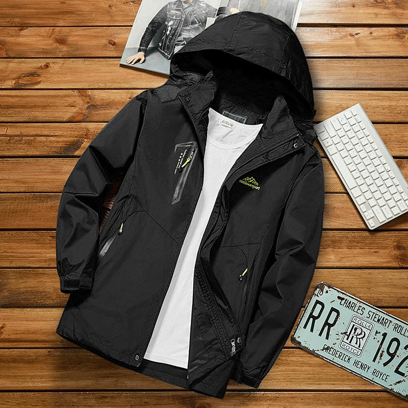 Men's Thin Outdoor Waterproof All Year Round Shell Jacket