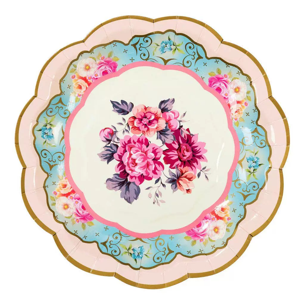Chinese Style Dessert Tea Time Party Tea Break Paper Plates