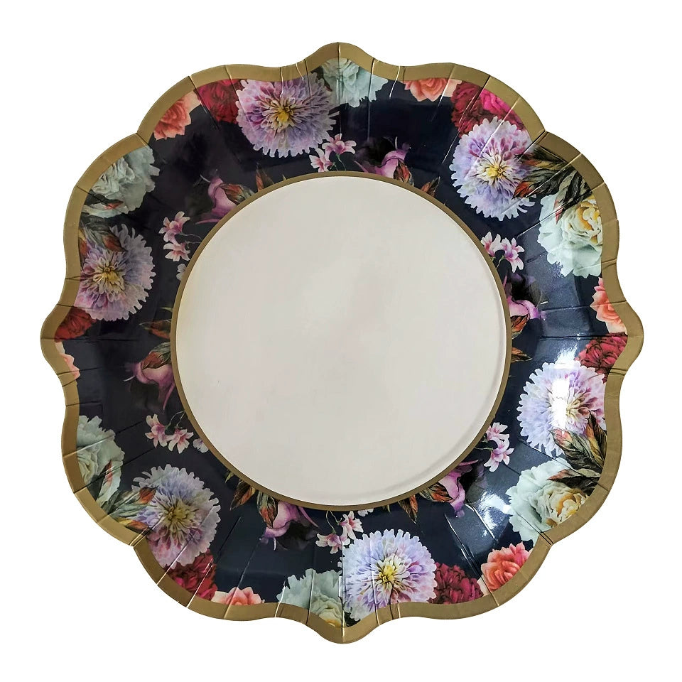 Chinese Style Dessert Tea Time Party Tea Break Paper Plates