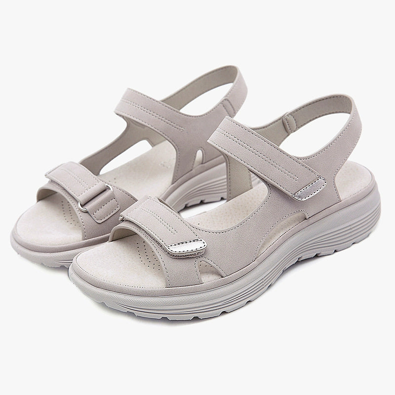 One-Strap Comfortable Sports Velcro Mid-Heel Lightweight Sandals