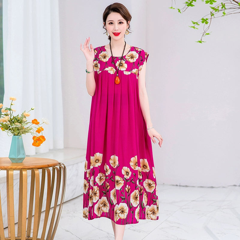 Summer Pure Cotton Stylish Extra Large Size 110.00kg Dress or Sleepwear