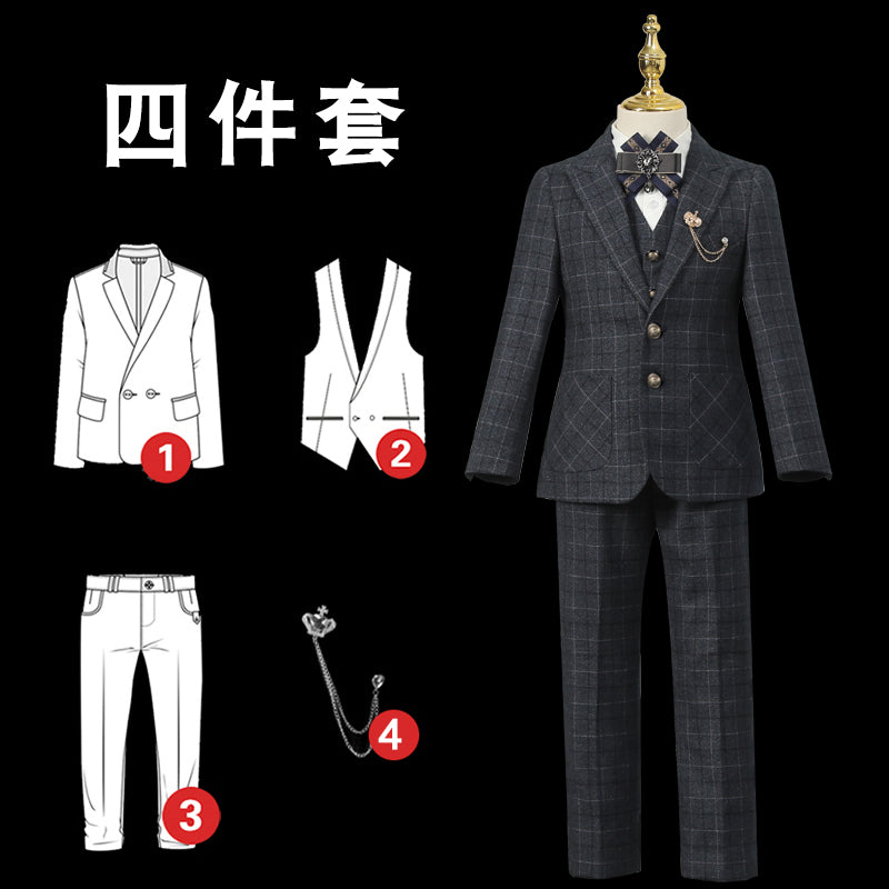 Dress Model Catwalk Host Piano Children's Suit Ages 3-13 yrs old