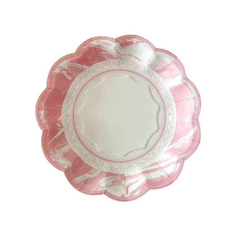 Chinese Style Dessert Tea Time Party Tea Break Paper Plates