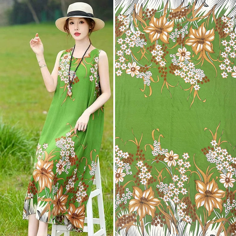 Silk Synthetic Cotton Rayon Cloth Mulberry Summer Loungewear Pajamas Dress