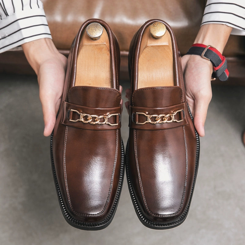 Slip-on Men Formal Wear Casual Leather Shoes