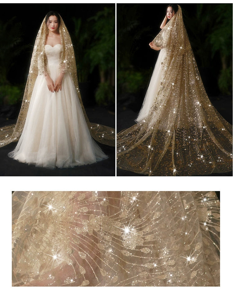 Bride Wedding Long Big Tailing Veil