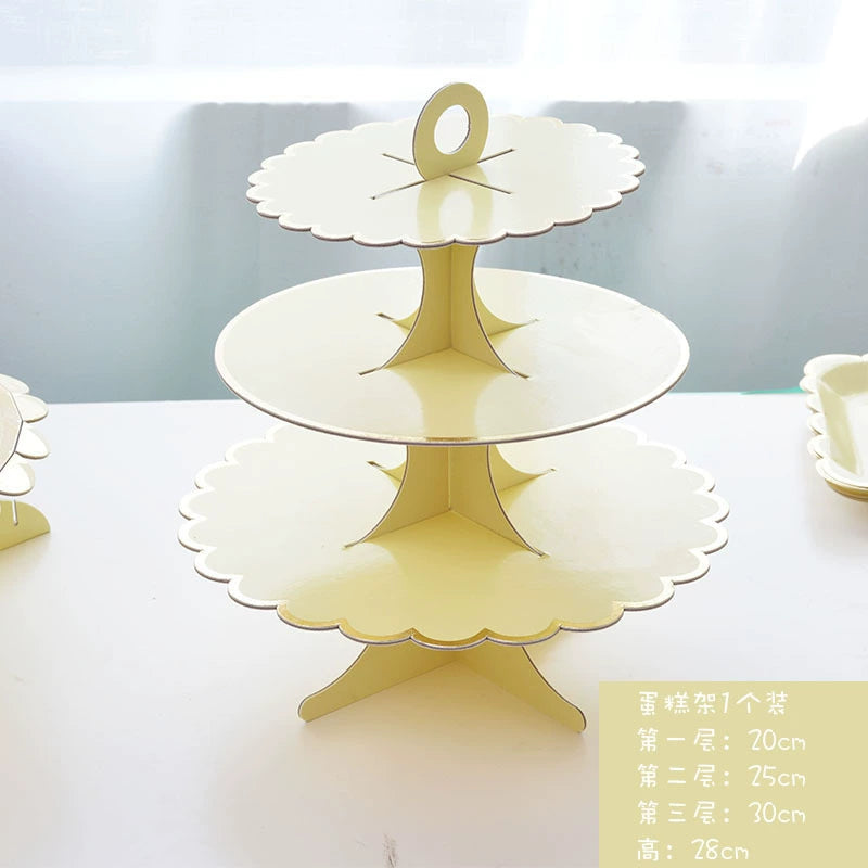 Rose Paper Banquet Afternoon Tea Holiday Supplies Plate
