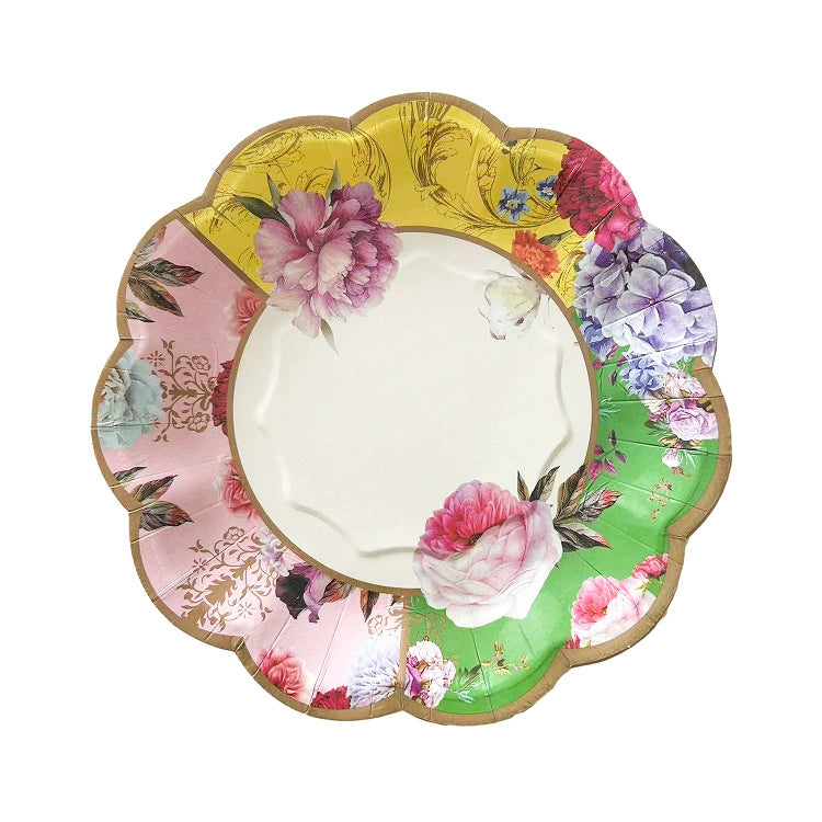 Chinese Style Dessert Tea Time Party Tea Break Paper Plates