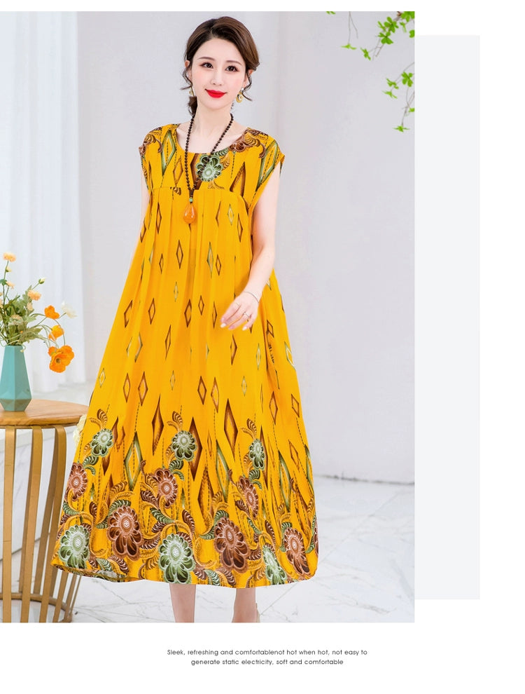 Summer Pure Cotton Stylish Extra Large Size 110.00kg Dress or Sleepwear
