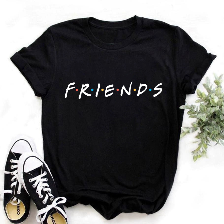 T-Shirts Short Sleeves Round Neck Cartoon Printing Comfortable