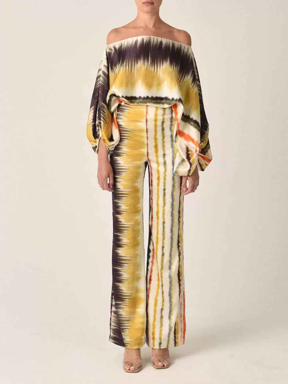 Women's Loose and Irregular off-Neck Wide Leg Pants