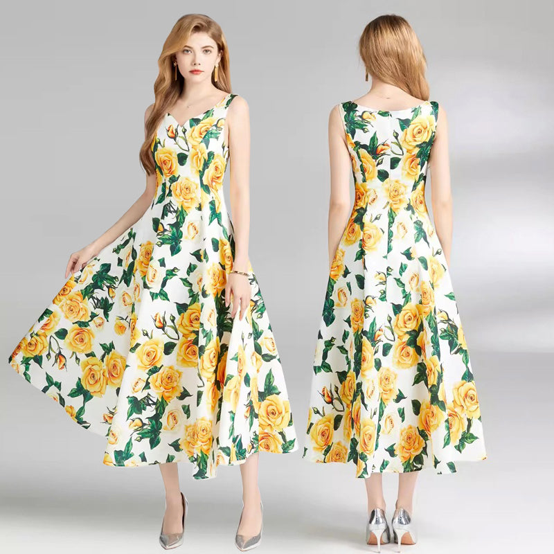 Summer Celebrity Short Sleeve Dress