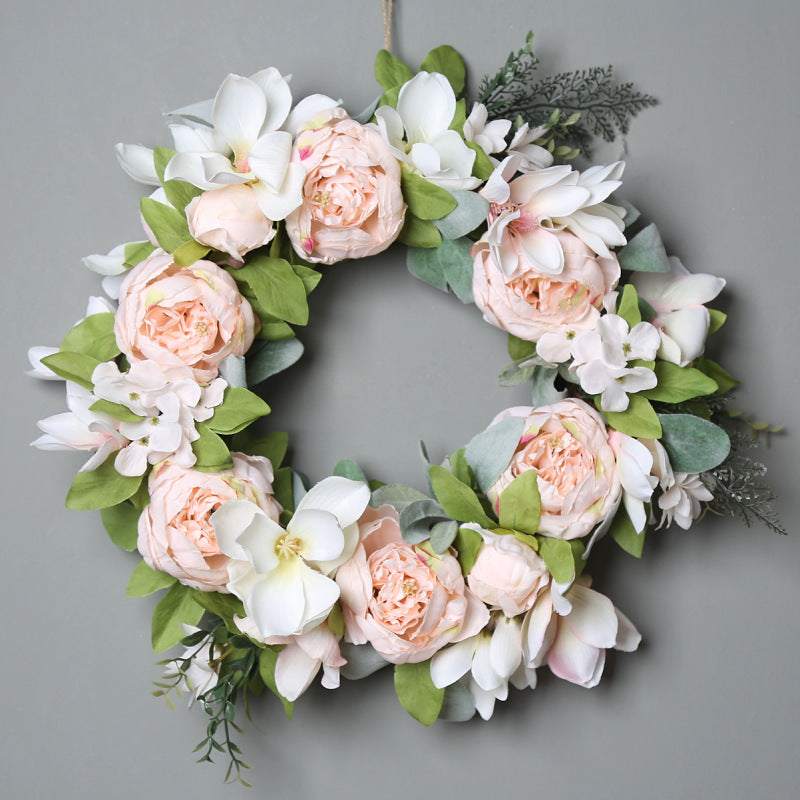 Front Door Artificial Flower Wreath