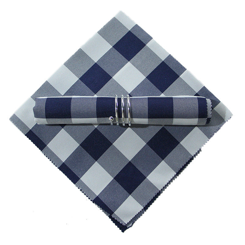 10-Piece High-End Jacquard Napkin Cloth and Rings Home Restaurant Banquet Napkin Cloth 48 * 48cm