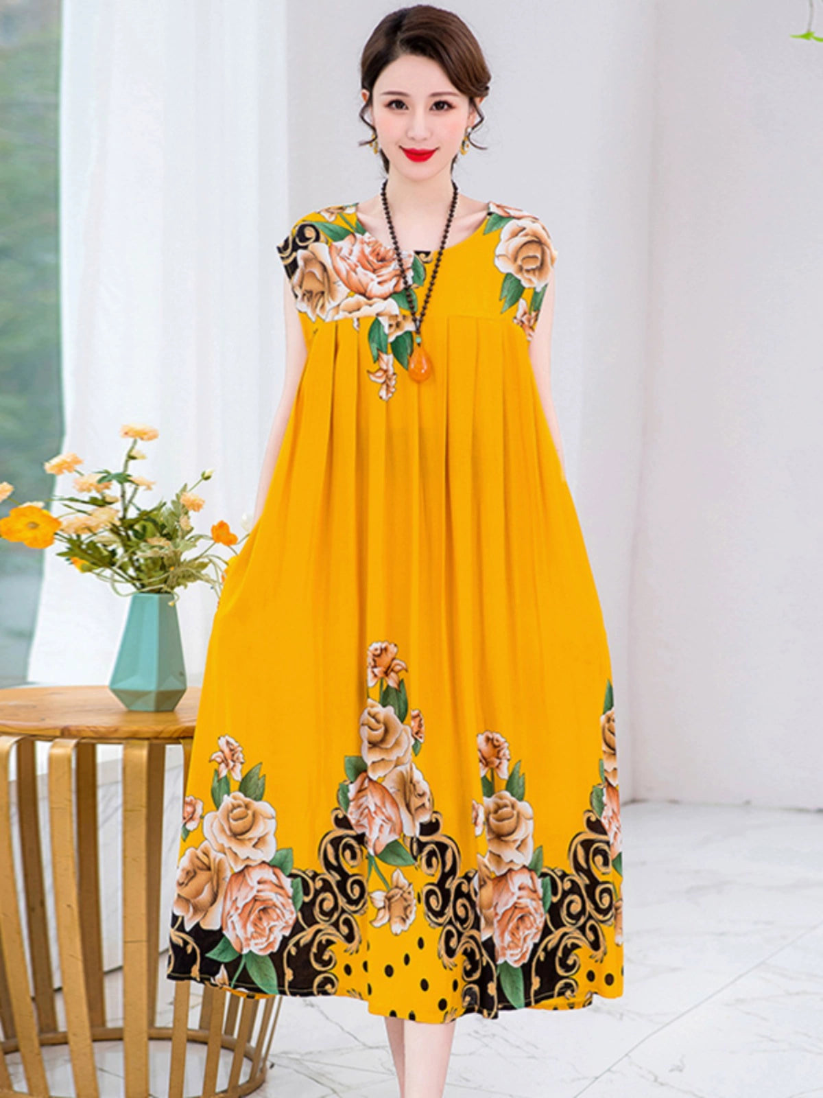 Summer Pure Cotton Stylish Extra Large Size 110.00kg Dress or Sleepwear
