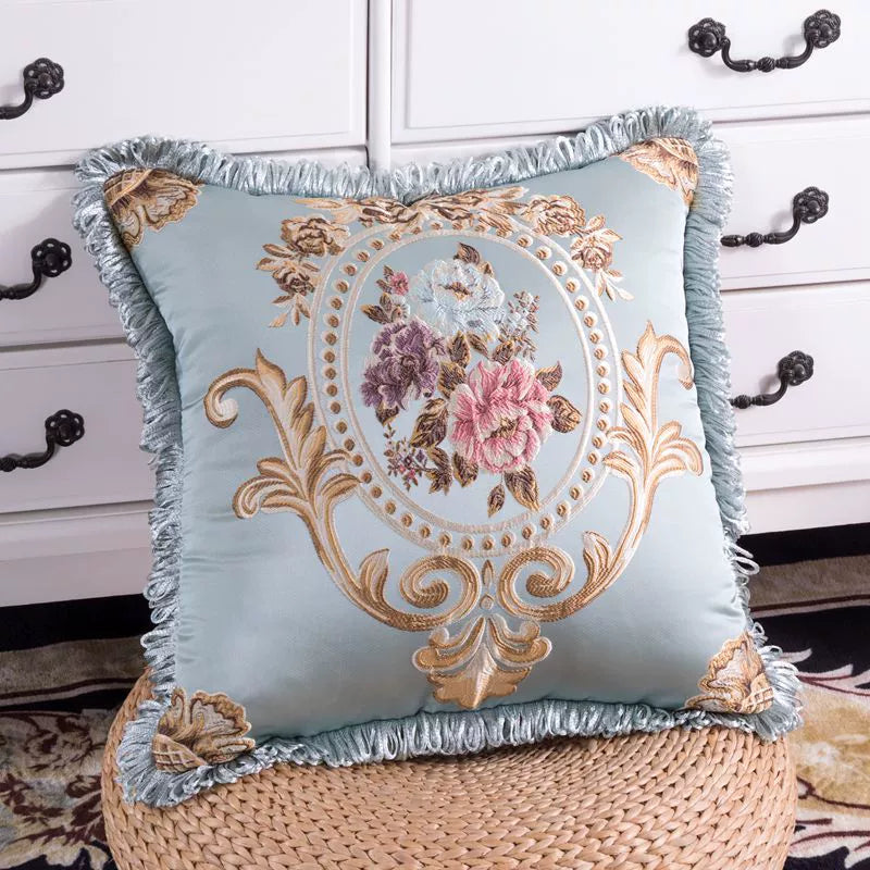 European-Style Luxury Sofa Cushion Pillow Cover Living Room and Hotel Club