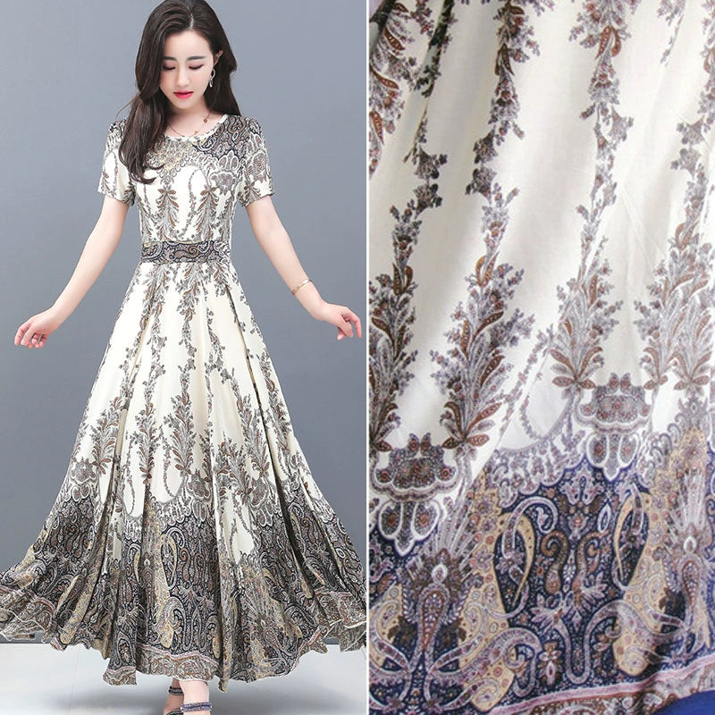 Silk Synthetic Cotton Rayon Cloth Mulberry Summer Loungewear Pajamas Dress