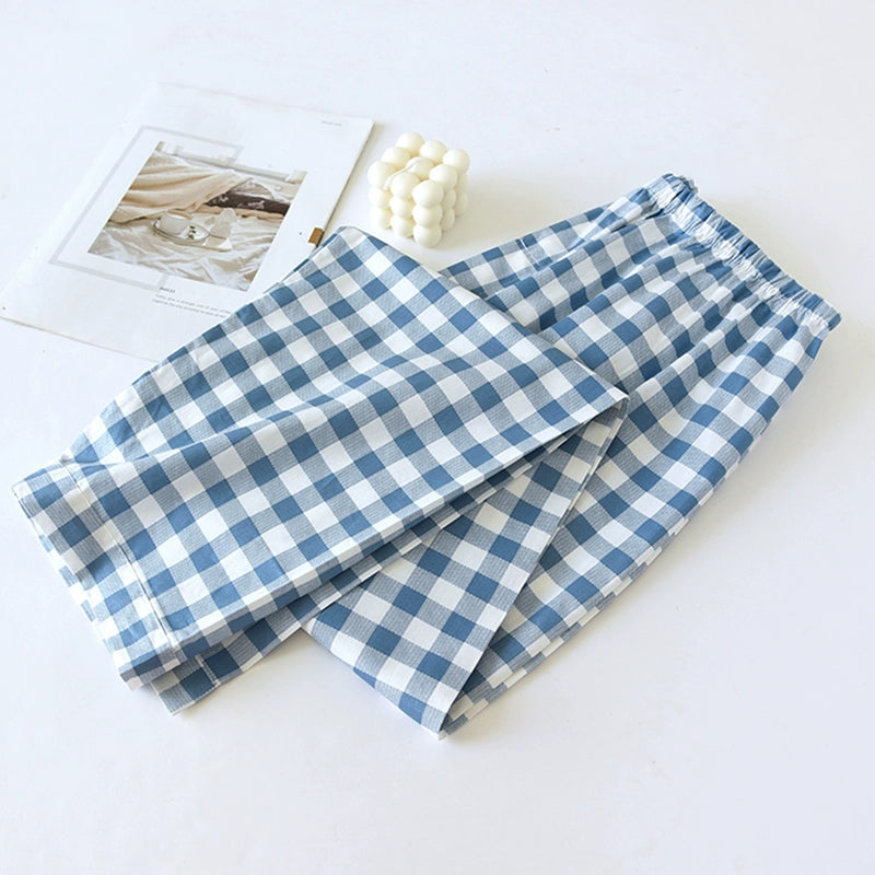 Men Pure Cotton Spring and Summer Pajama Pants