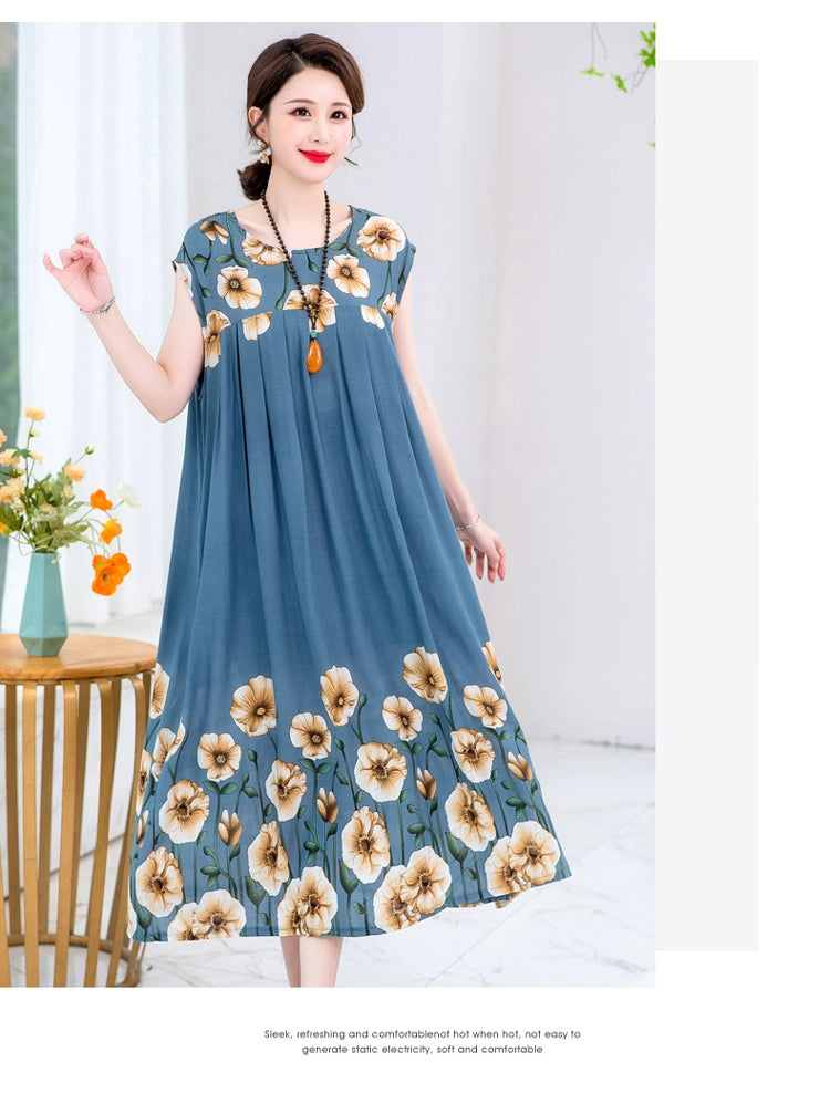 Summer Pure Cotton Stylish Extra Large Size 110.00kg Dress or Sleepwear