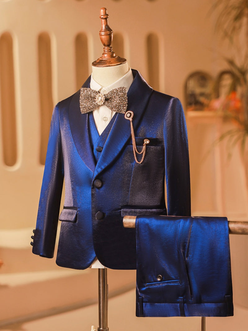 Elegant British Catwalk Boy's Spring Suit Two Pieces Handsome