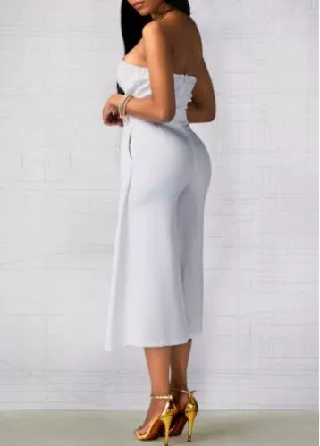 Ladies Fashion Loose Long Sleeveless Jumpsuit