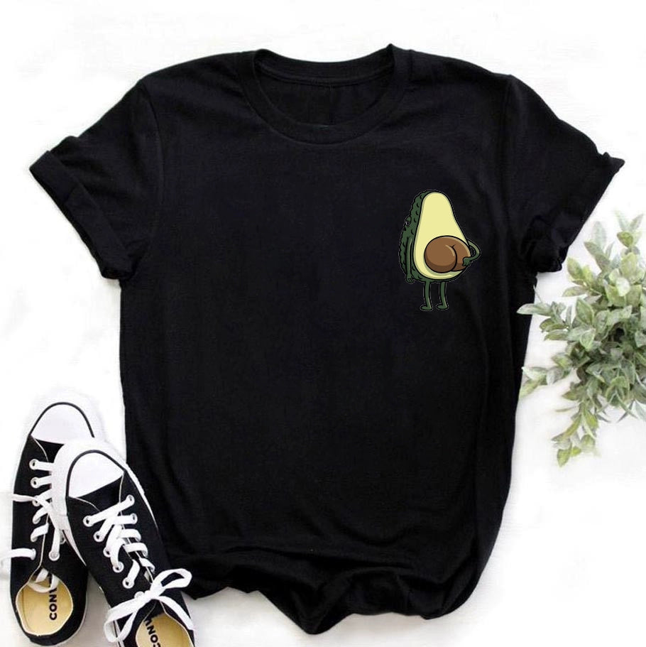 Short Sleeve T-Shirts Round Neck Cartoon Printing Comfortable
