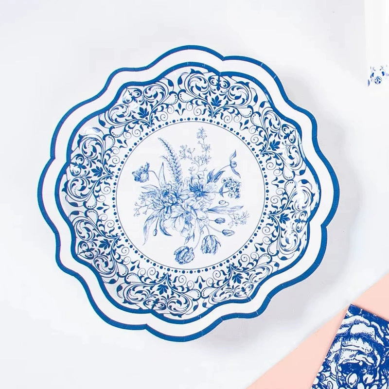 Chinese Style Dessert Tea Time Party Tea Break Paper Plates