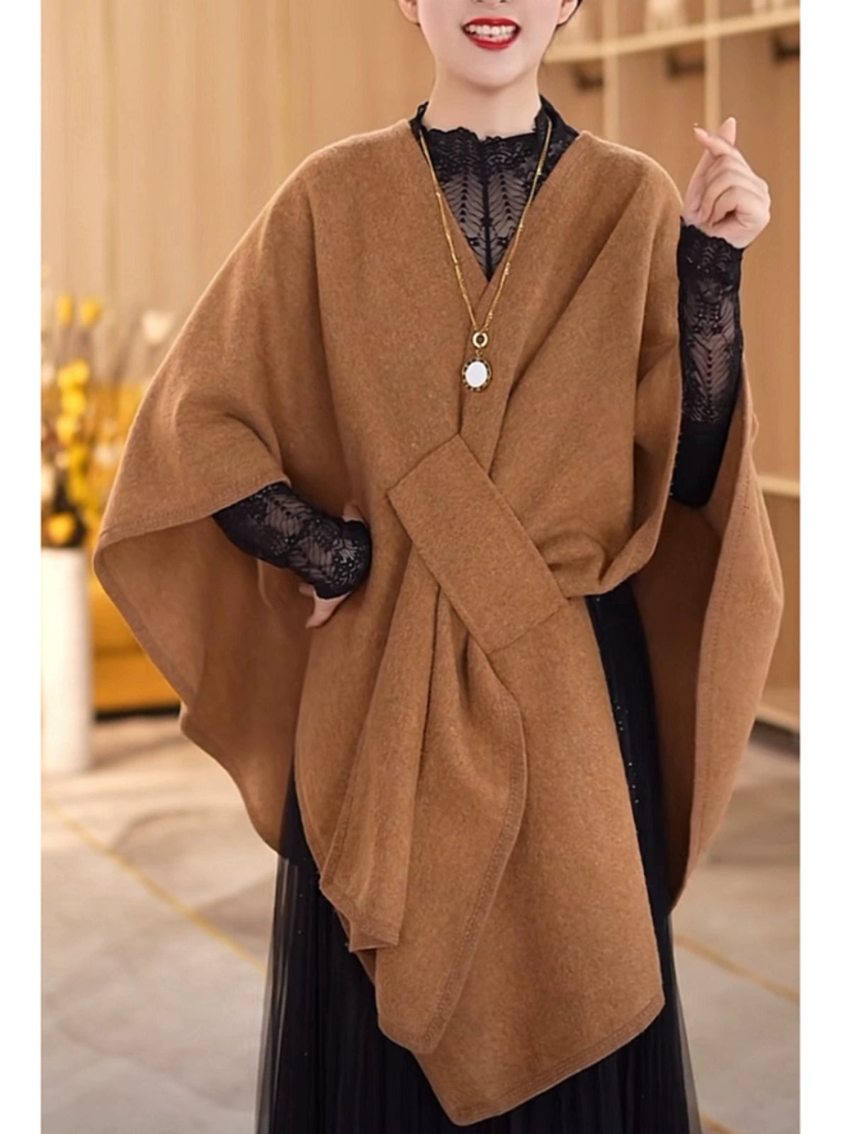 Cardigan Loose Shawl Plus Size