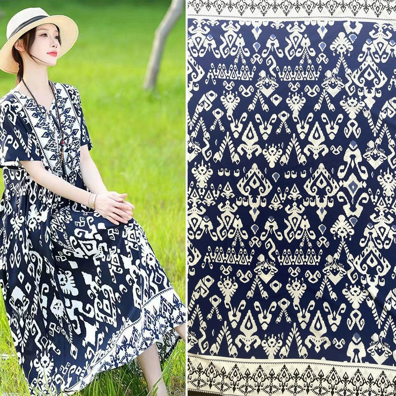 Silk Synthetic Cotton Rayon Cloth Mulberry Summer Loungewear Pajamas Dress