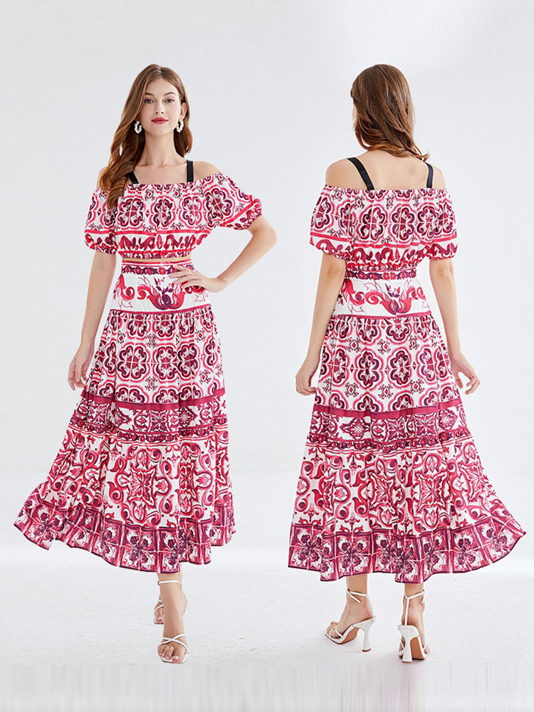 Summer Celebrity Short Sleeve Dress