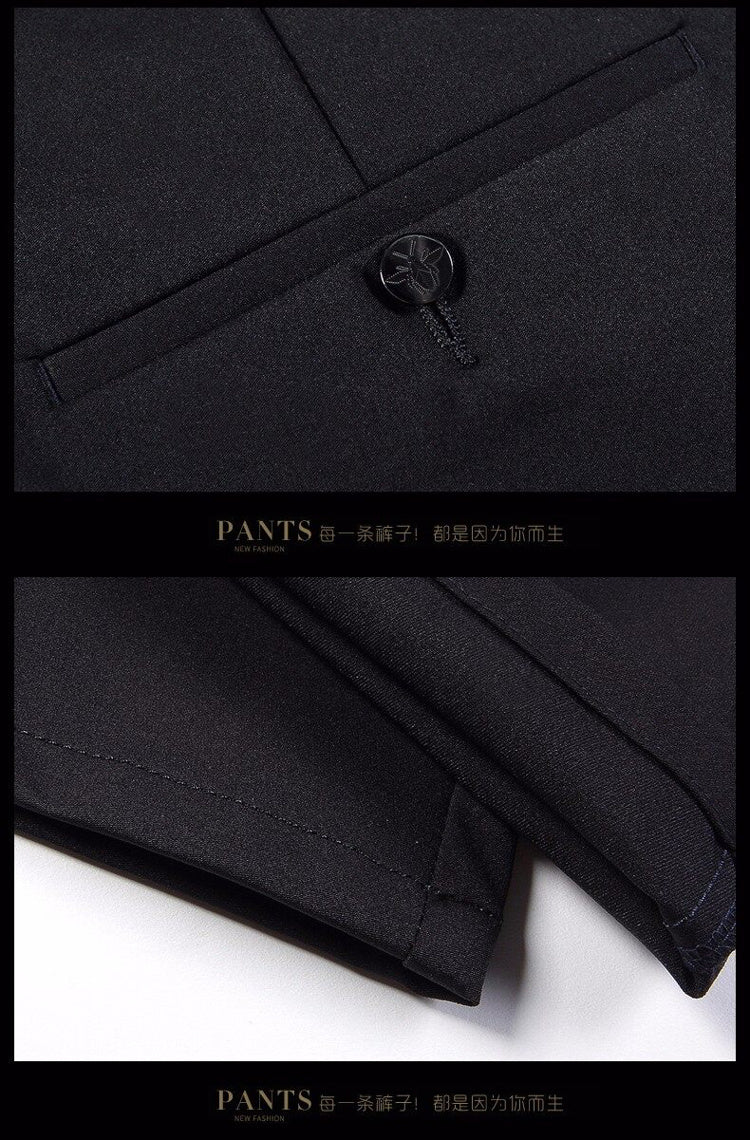 Brand Summer Slim-Fit Casual Suit Pants