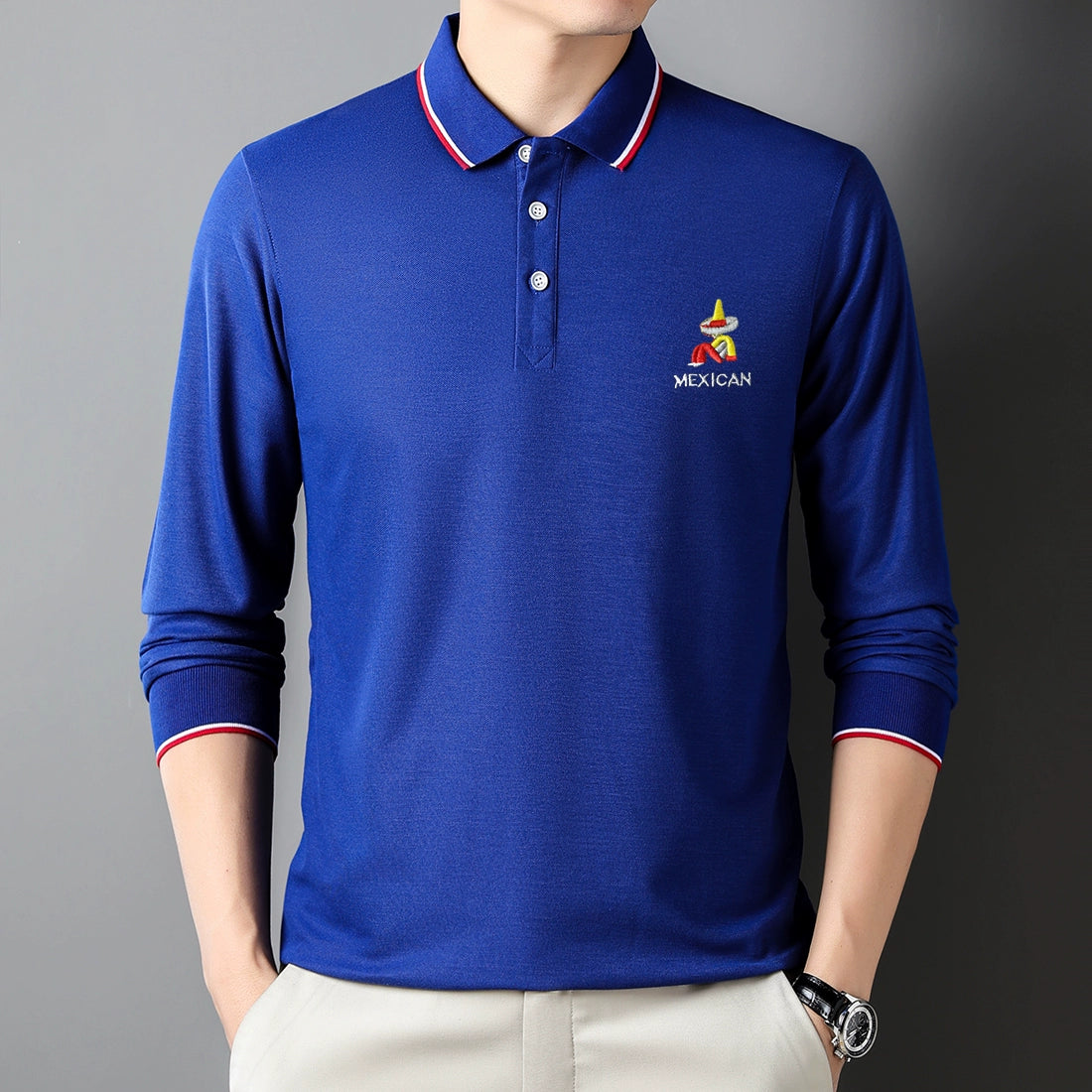 Men/Women Shirt Short-Sleeved and Long-Sleeved Casual Polo T-shirts