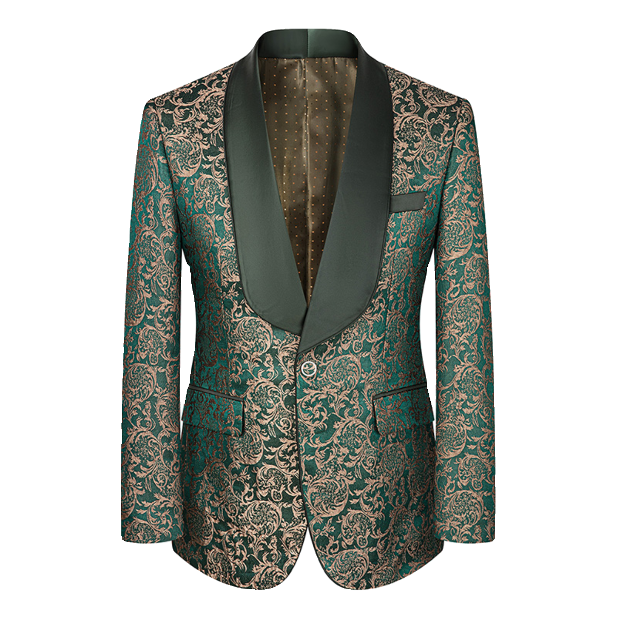 Classy Men's Three-Piece Suit Set Pattern K-style Host Performance Dress Wedding Groom Clothing