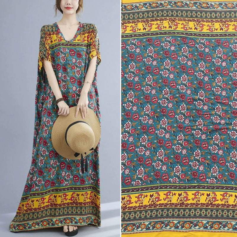 Silk Synthetic Cotton Rayon Cloth Mulberry Summer Loungewear Pajamas Dress