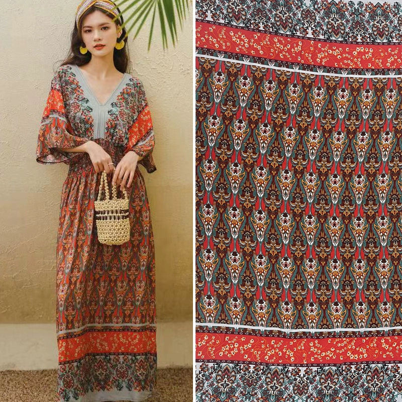 Silk Synthetic Cotton Rayon Cloth Mulberry Summer Loungewear Pajamas Dress