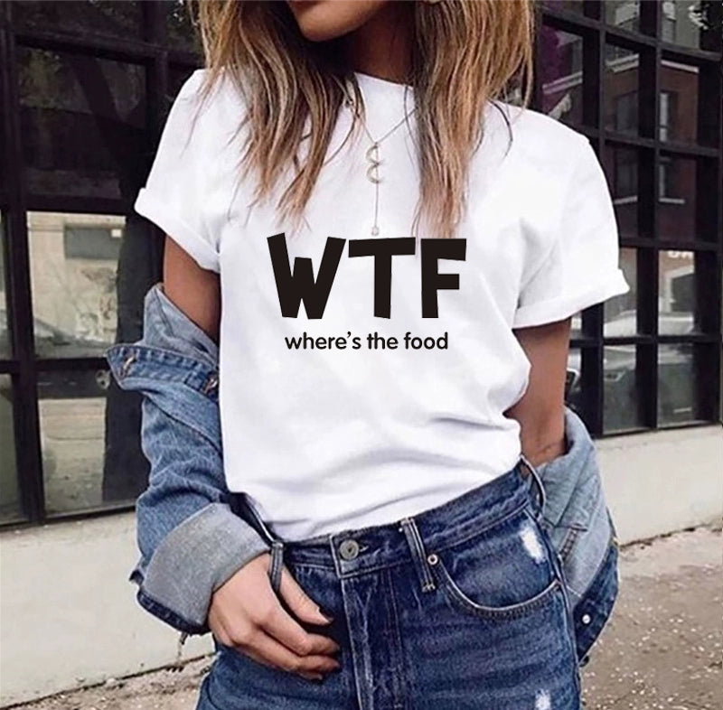 T-Shirts Short Sleeves Round Neck Cartoon Printing Comfortable
