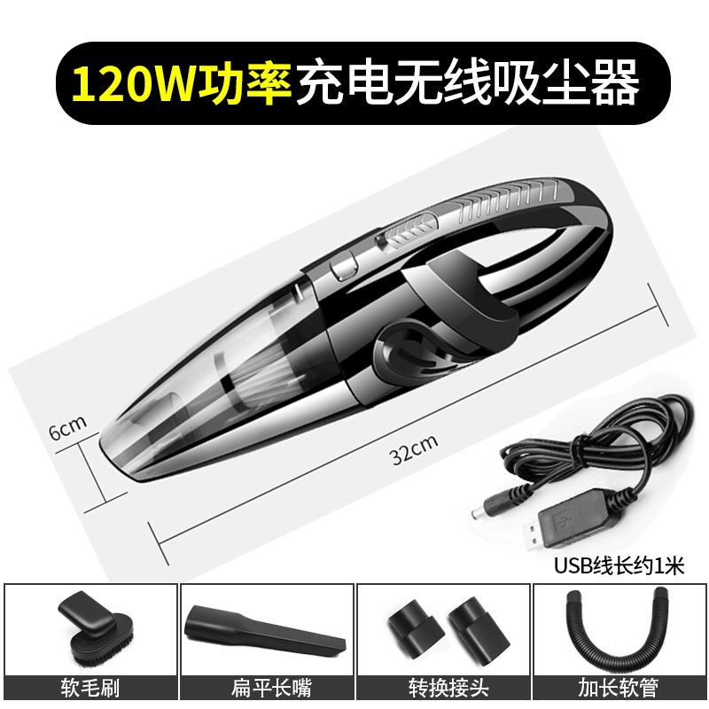 Vacuum Cleaner For Home Car Wireless Small Handheld Strong Suction