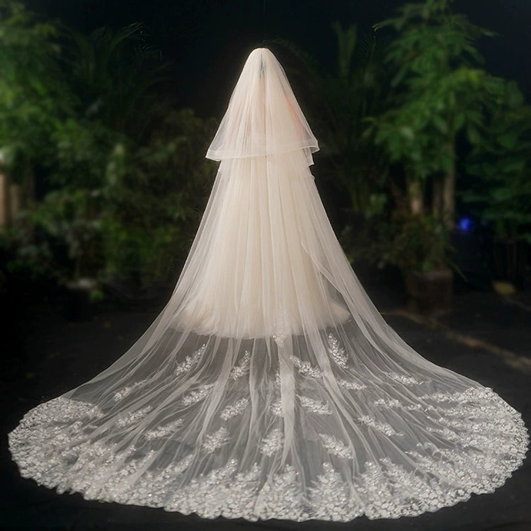 Bride Wedding Long Big Tailing Veil