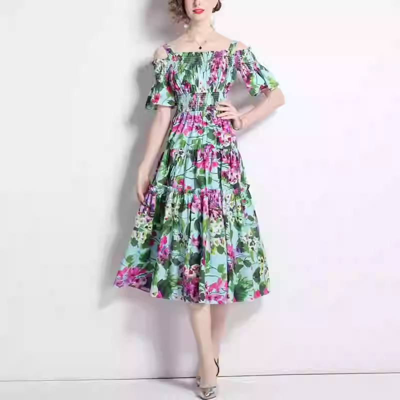Celebrity Short Sleeve Dress