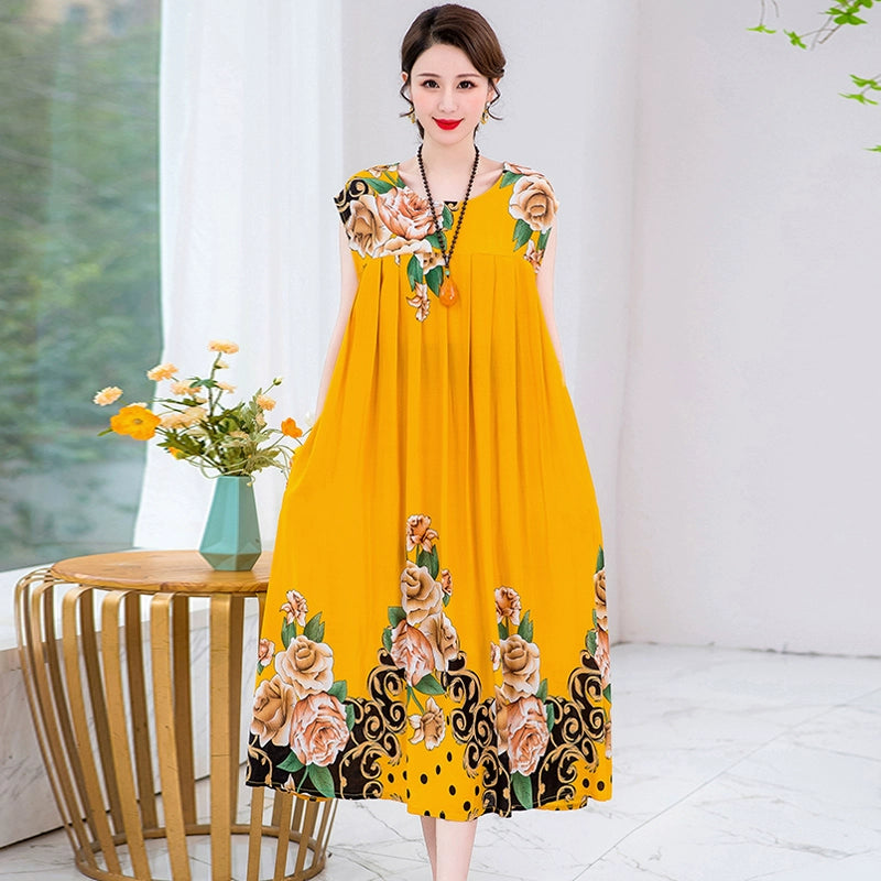 Summer Pure Cotton Stylish Extra Large Size 110.00kg Dress or Sleepwear