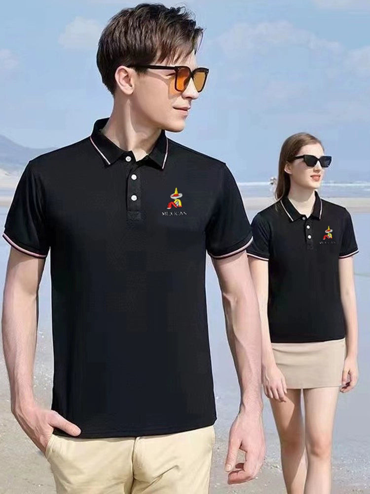 Men/Women Shirt Short-Sleeved and Long-Sleeved Casual Polo T-shirts