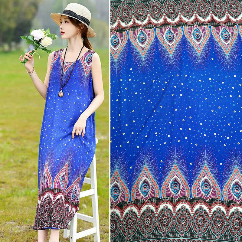 Silk Synthetic Cotton Rayon Cloth Mulberry Summer Loungewear Pajamas Dress
