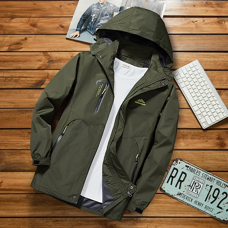 Men's Thin Outdoor Waterproof All Year Round Shell Jacket