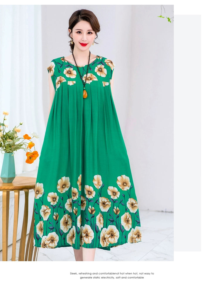 Summer Pure Cotton Stylish Extra Large Size 110.00kg Dress or Sleepwear