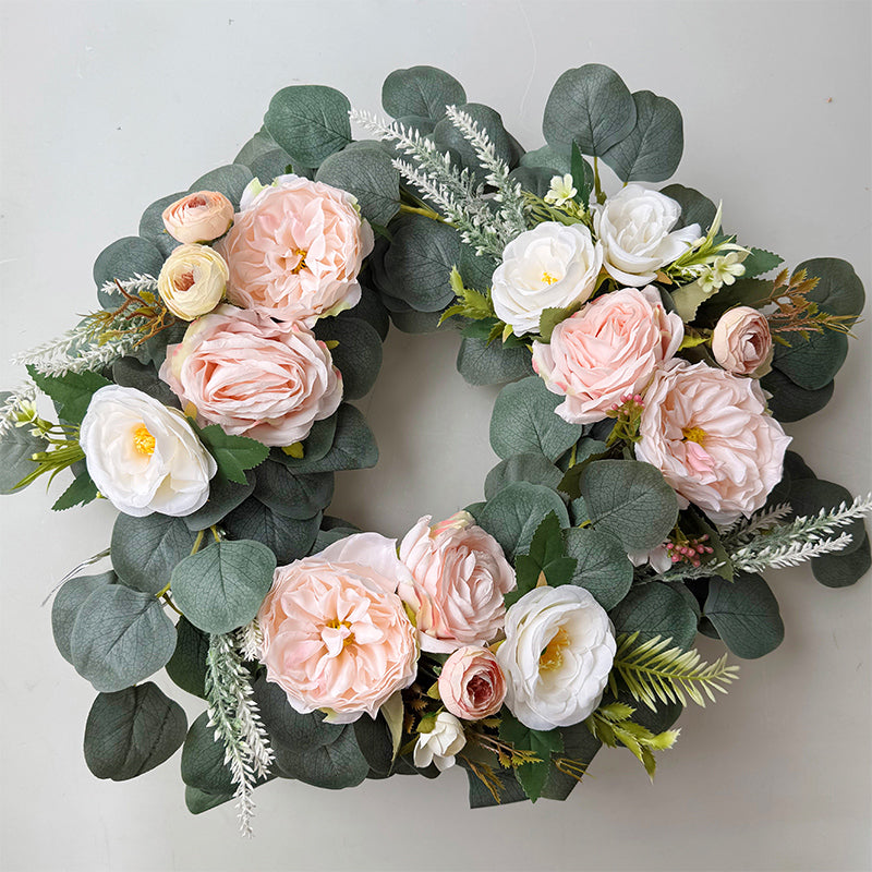 30cm Artificial Floral Car Wedding Wreath Decoration