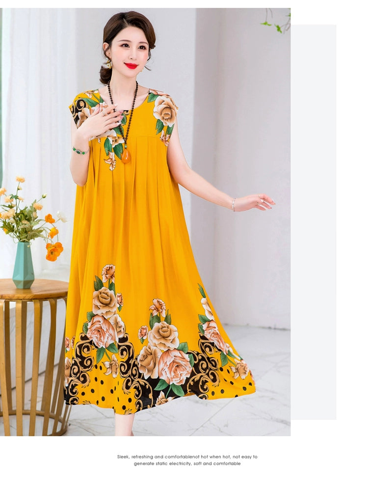 Summer Pure Cotton Stylish Extra Large Size 110.00kg Dress or Sleepwear