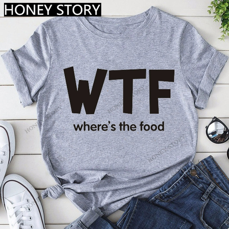T-Shirts Short Sleeves Round Neck Cartoon Printing Comfortable