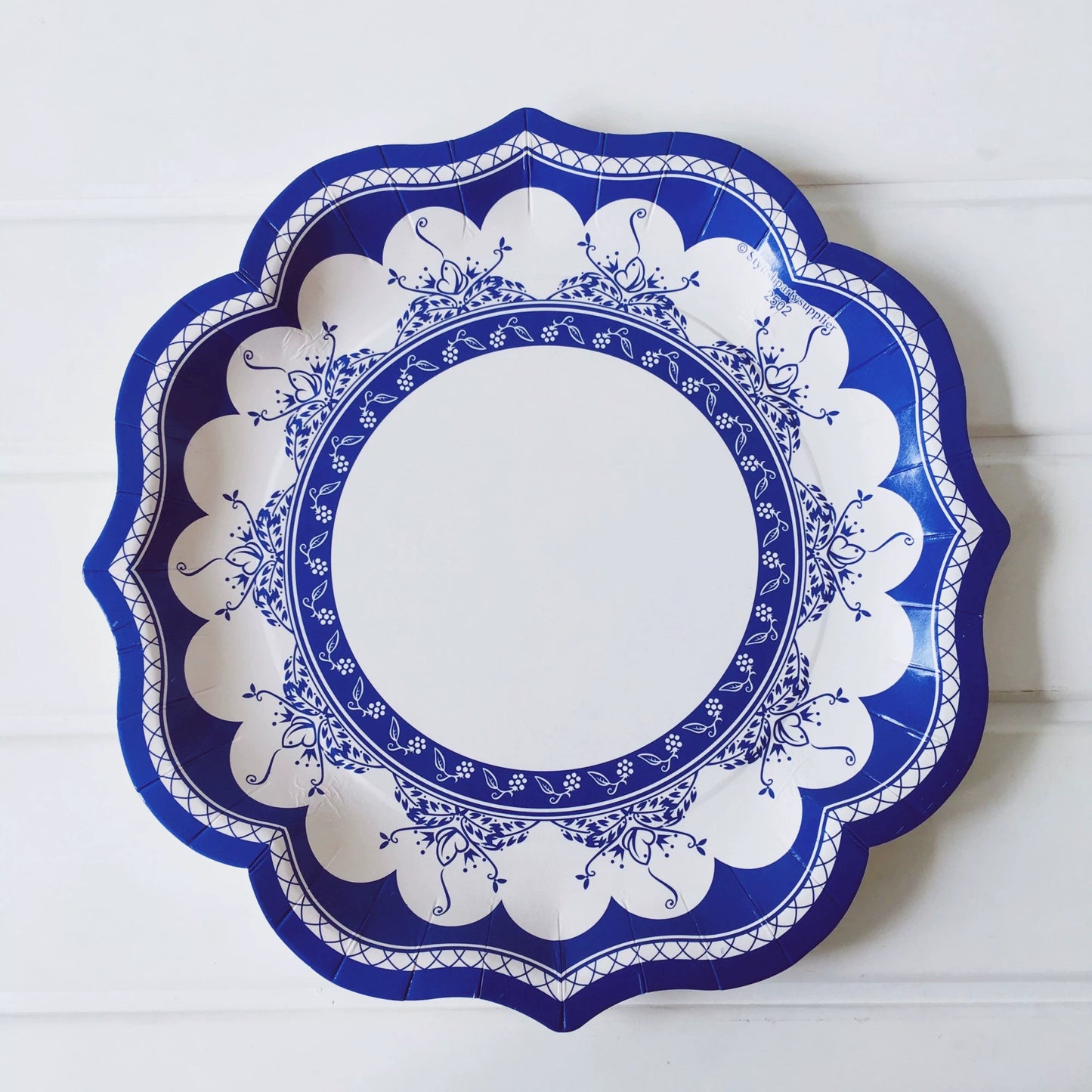 Blue and White Porcelain Series Disposable Paper Plate Chinese Style