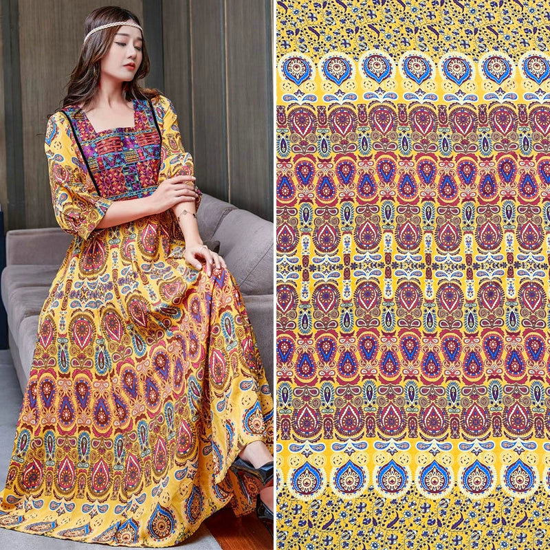 Silk Synthetic Cotton Rayon Cloth Mulberry Summer Loungewear Pajamas Dress